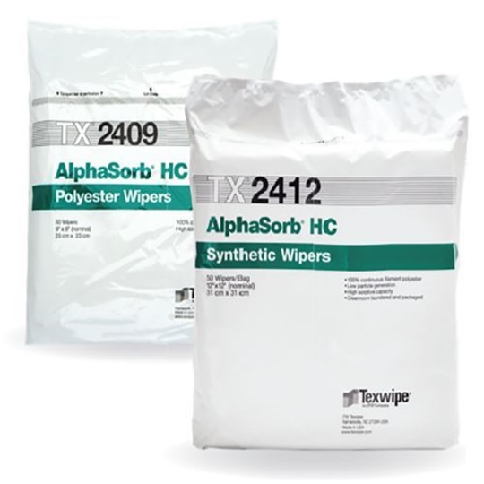 Show details for AlphaSorb® HC Dry Cleanroom Wipers, Non-Sterile Picture of AlphaSorb® HC Dry Cleanroom Wipers, Non-Sterile
