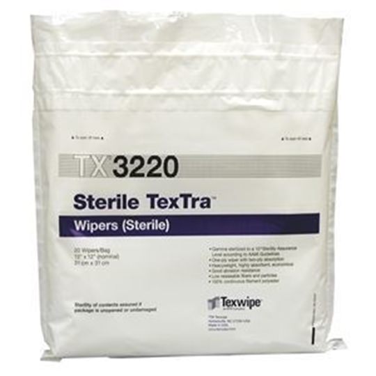 Show details for TexTra™ Dry Cleanroom Wipers, Sterile Picture of TexTra™ Dry Cleanroom Wipers, Sterile