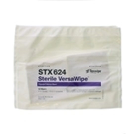 VersaWipe® STX624 Dry Nonwoven Cleanroom Wipers, Sterile
