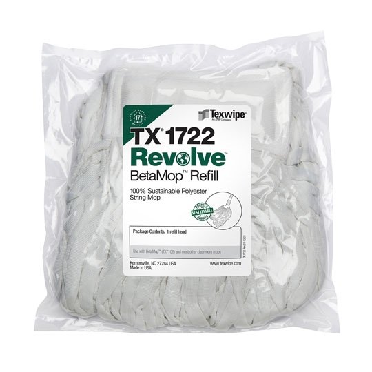 Show details for BetaMop™ TX1722 Revolve™ Sustainable String Mop Refills, Non-Sterile Picture of BetaMop™ TX1722 Revolve™ Sustainable String Mop Refills, Non-Sterile