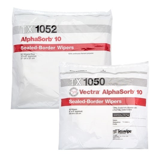 Show details for Vectra® AlphaSorb® 10 Dry Cleanroom Wipers, Non-Sterile Picture of Vectra® AlphaSorb® 10 Dry Cleanroom Wipers, Non-Sterile