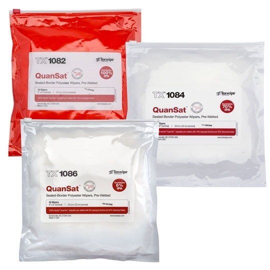 Show details for Vectra® QuanSat™ Pre-Wetted Cleanroom Wipers, Non-Sterile Picture of Vectra® QuanSat™ Pre-Wetted Cleanroom Wipers, Non-Sterile