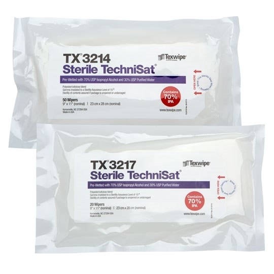 Show details for TechniSat® Pre-Wetted Nonwoven Cleanroom Wipers, Sterile Picture of TechniSat® Pre-Wetted Nonwoven Cleanroom Wipers, Sterile